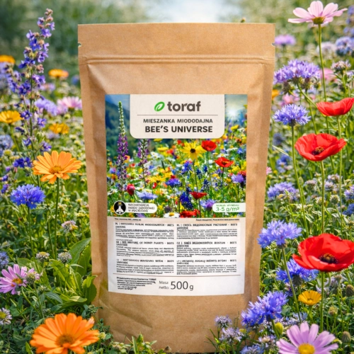 Łąka kwietna Mieszanka Bee's Universe 500g TORAF nasiona do siewu sklep rajogrodnika